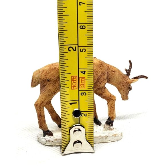 Vintage Lemax White Tail Buck Deer in snow Figurine 1999 IMP Shelf Sitter Home D - Picture 11 of 12